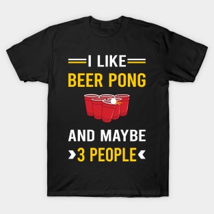 3 People Beer Pong T-Shirt